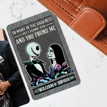 Load image into Gallery viewer, Personalized Metal Wallet Insert Card Custom Name Gift for Couples