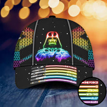 Load image into Gallery viewer, Personalized LGBT Support Cap with Custom Name - Classic Snapback Hat