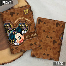 Load image into Gallery viewer, Personalized Mouse Ears Passport Holder for Travel Lovers