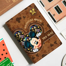 Load image into Gallery viewer, Personalized Mouse Ears Passport Holder for Travel Lovers