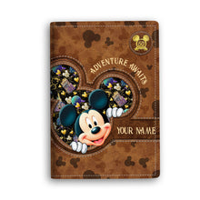 Load image into Gallery viewer, Personalized Mouse Ears Passport Holder for Travel Lovers