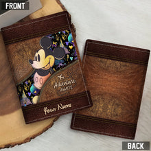 Load image into Gallery viewer, Personalized Magic Mouse Ears Passport Holder Custom Name Gift