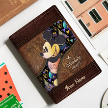Load image into Gallery viewer, Personalized Magic Mouse Ears Passport Holder Custom Name Gift