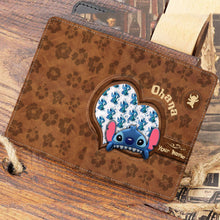 Load image into Gallery viewer, Personalized Ohana Passport Holder Custom Name Travel Gift