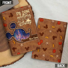 Load image into Gallery viewer, Personalized Disney Passport Holder Custom Name Travel Gift