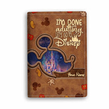 Load image into Gallery viewer, Personalized Disney Passport Holder Custom Name Travel Gift