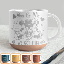 Load image into Gallery viewer, Personalized Engraved Pottery Mug Custom Name Gift for Couples