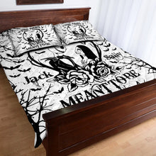 Load image into Gallery viewer, Personalized Nightmare Before Christmas Quilt Set for Couples
