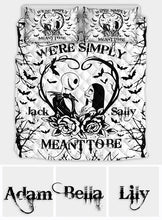 Load image into Gallery viewer, Personalized Nightmare Before Christmas Quilt Set for Couples