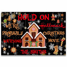 Load image into Gallery viewer, Personalized Christmas Doormat with Family Name - Holiday Decor