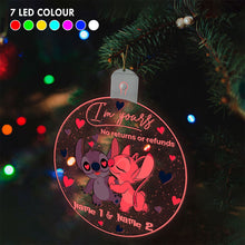 Load image into Gallery viewer, Personalized LED Acrylic Ornament Custom Name Christmas Gift