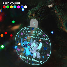 Load image into Gallery viewer, Personalized LED Acrylic Ornament Custom Name Christmas Gift