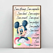 Load image into Gallery viewer, Personalized Autism Awareness Poster with Inspirational Quotes for Kids