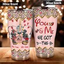 Load image into Gallery viewer, Personalized Couple Tumbler Custom Names Cute Design Gift