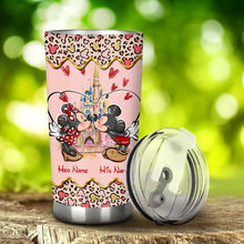 Load image into Gallery viewer, Personalized Couple Tumbler Custom Names Cute Design Gift