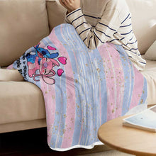 Load image into Gallery viewer, Personalized Ohana Snuggle Blanket Custom Name Gift for Couples