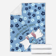 Load image into Gallery viewer, Personalized Leave Me Alone Blanket Custom Name Gift for Her