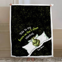 Load image into Gallery viewer, Personalized Grinch Leave Me Alone Blanket Custom Gift for Christmas