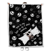 Load image into Gallery viewer, Personalized Nightmare Blanket Leave Me Alone Gift for Halloween