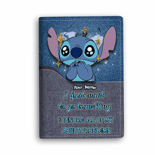 Load image into Gallery viewer, Personalized Ohana Passport Holder Custom Name Travel Gift