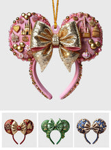 Load image into Gallery viewer, Personalized Mouse Ears Ornament Custom Design Gift for Christmas