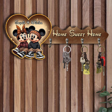 Load image into Gallery viewer, Personalized Wooden Key Rack Home Sweet Home Custom Gift