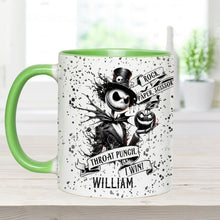 Load image into Gallery viewer, Personalized Nightmare Accent Mug Custom Name Halloween Gift