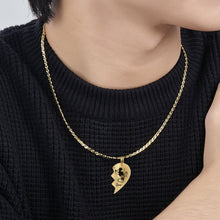 Load image into Gallery viewer, Personalized Matching Pendant Necklace for Couples with Custom Names