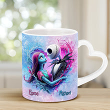 Load image into Gallery viewer, Personalized Heart Handle Mug Custom Name Gift for Couples