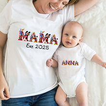 Load image into Gallery viewer, Personalized Mickey Mouse T-shirt and Baby Onesie Gift for Mother's Day