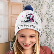 Load image into Gallery viewer, Personalized Couple Beanie Hat Custom Name Gift for Christmas