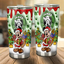 Load image into Gallery viewer, Personalized Christmas Mouse Tumbler Custom Name Gift