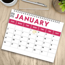 Load image into Gallery viewer, Personalized Wall & Desk Calendar Custom Name 2025 Gift for Kids