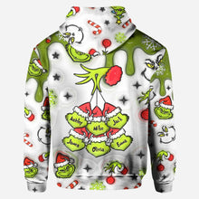 Load image into Gallery viewer, Personalized Mama Grinch Hoodie and Leggings Set for Mom | Christmas Gift