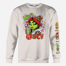 Load image into Gallery viewer, Personalized Christmas All Over Shirt for Mom & Dad - Grinch Design