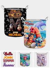 Load image into Gallery viewer, Personalized Star Wars Kid Storage Basket Durable Laundry Organizer