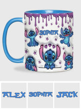Load image into Gallery viewer, Personalized Ohana Accent Mug Custom Name Gift for Family