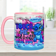 Load image into Gallery viewer, Personalized Ohana Accent Mug Custom Name Unique Gift