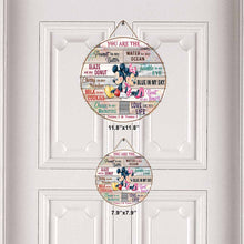Load image into Gallery viewer, Personalized Round Wood Sign Gift for Couple with Custom Names