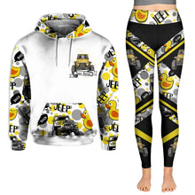 Load image into Gallery viewer, Personalized Car Hoodie and Leggings Set Custom Name Gift for Mom