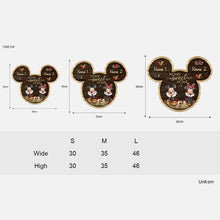 Load image into Gallery viewer, Personalized Mouse-Shaped Wood Sign Home Sweet Home Gift