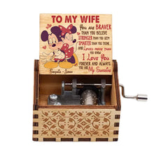 Load image into Gallery viewer, Personalized Hand Crank Music Box Unique Couple Gift for Wife