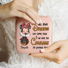 Load image into Gallery viewer, Personalized Mouse Jewelry Box Custom Name Pink Gift for Her