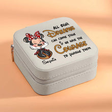Load image into Gallery viewer, Personalized Mouse Jewelry Box Custom Name Pink Gift for Her