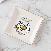 Load image into Gallery viewer, Personalized Couple Jewelry Dish Custom Name Gift for Anniversary