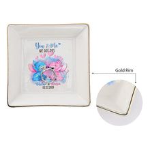 Load image into Gallery viewer, Personalized Ohana Jewelry Dish Custom Name Gift for Couples