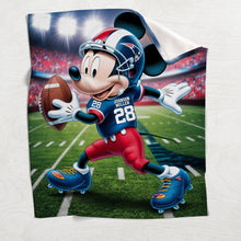 Load image into Gallery viewer, Personalized Football Blanket Custom Name Gift for Fans