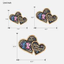 Load image into Gallery viewer, Personalized Ohana Wood Sign Custom Names Heart Home Decor