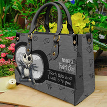 Load image into Gallery viewer, Personalized Leather Handbag with Quote for Travel Gift