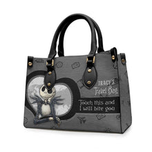 Load image into Gallery viewer, Personalized Leather Handbag with Quote for Travel Gift